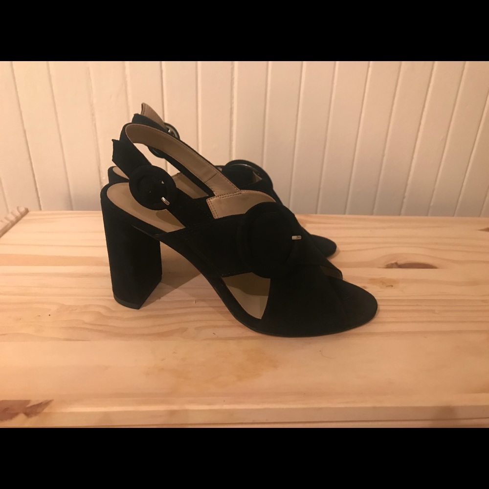 Ann Taylor suede black heels